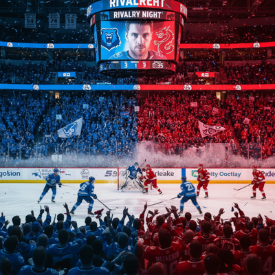 Hockey rivalry atmosphere