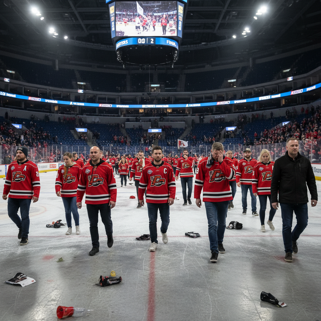 Hockey playoff atmosphere
