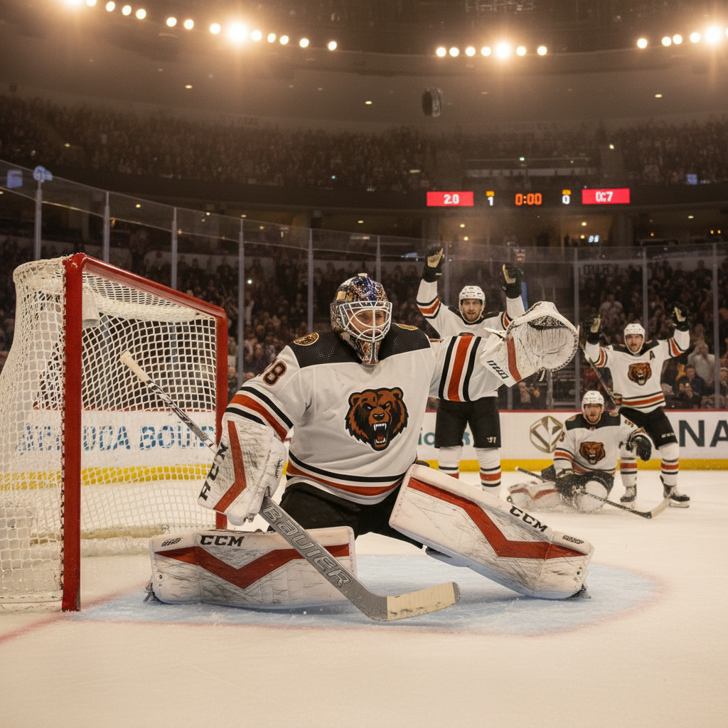 Toronto Maple Leafs goaltender in action